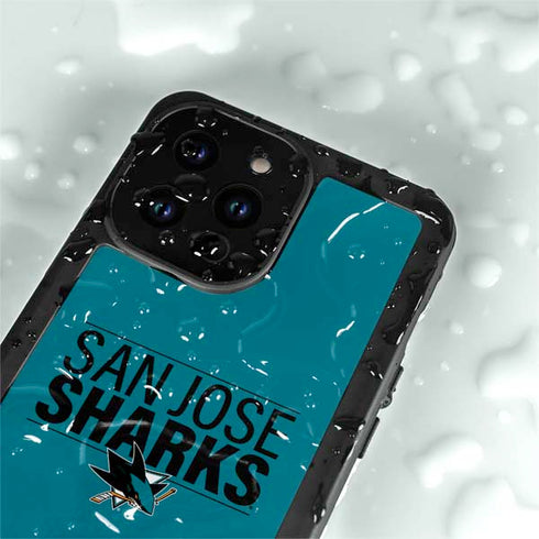 NHL San Jose Sharks Lineup iPhone 15 Pro Waterproof Case